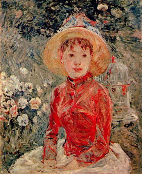 Berthe Morisot Le corsage rouge oil painting picture